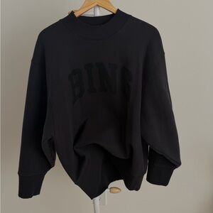 Anine Bing Black Crew Neck Sweater
